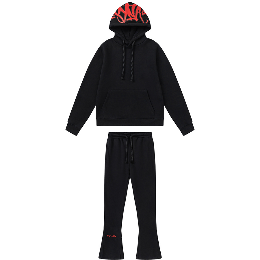 Syna Black Red Tracksuit