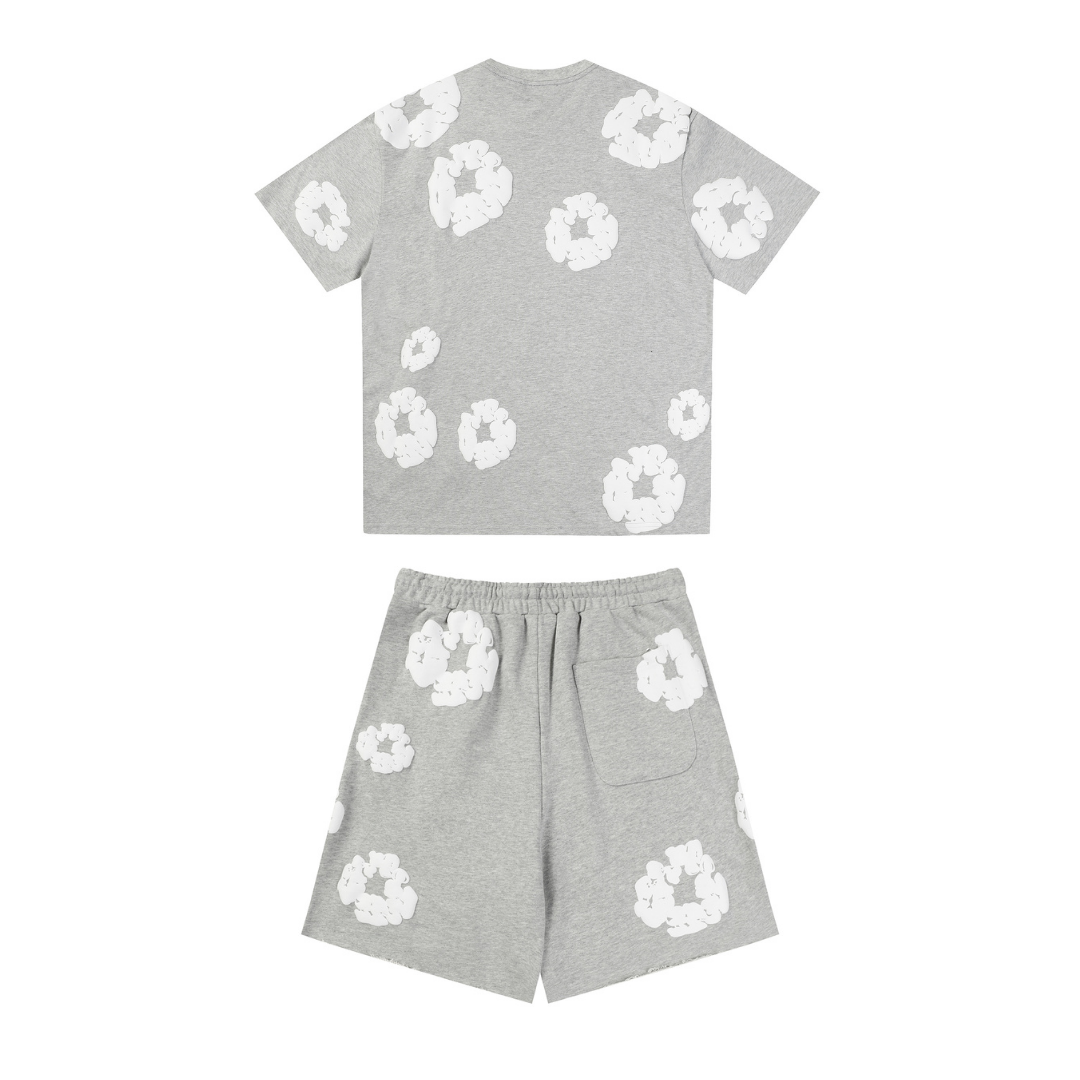 Denim Trs Grey Short set