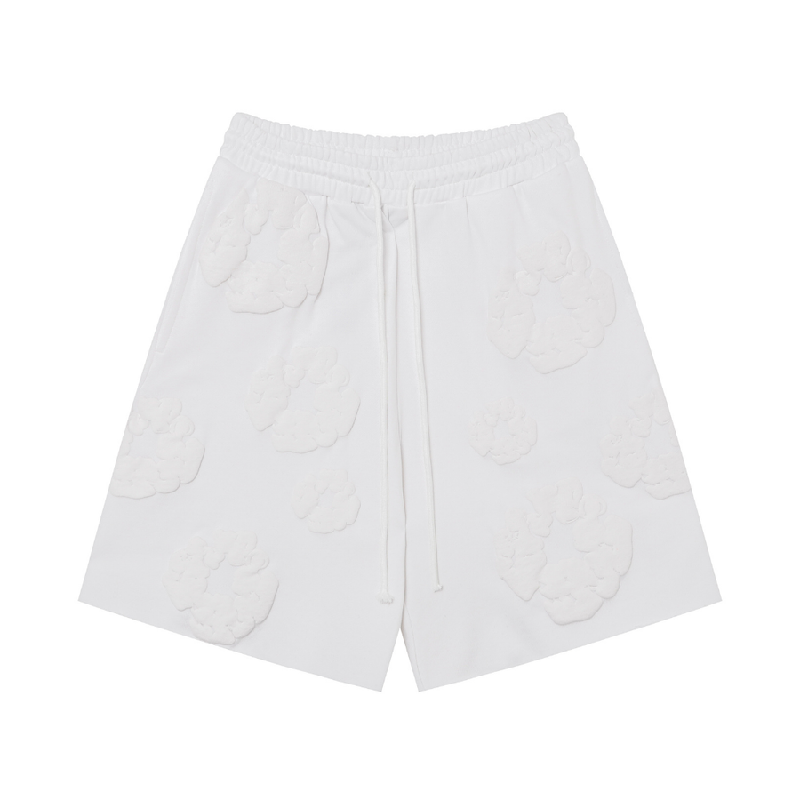 Denim Trs Triple White Short set