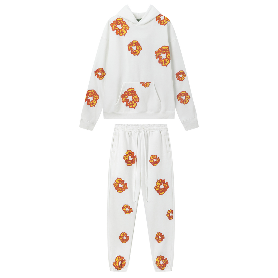 Denim Trs White Orange Tracksuitv