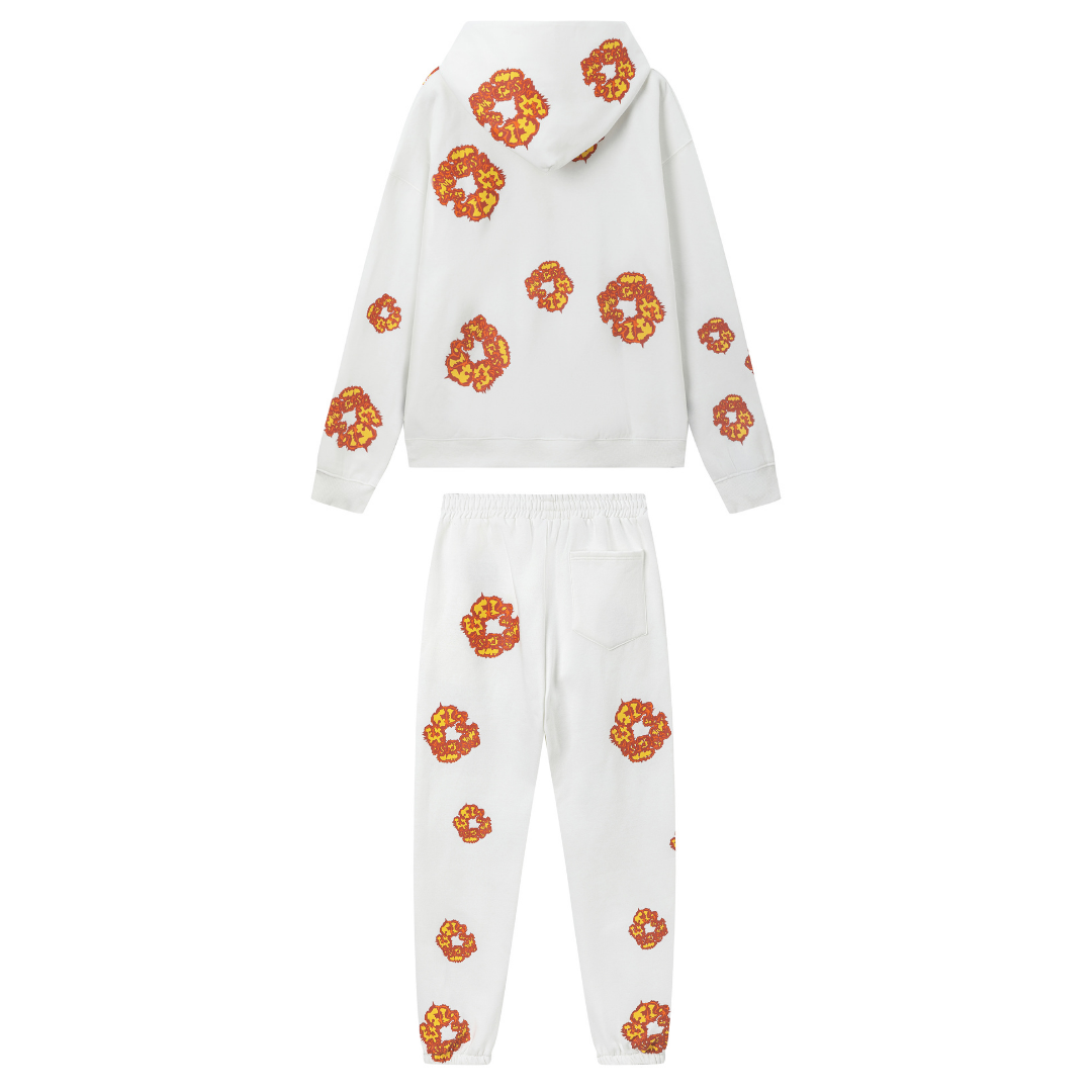 Denim Trs White Orange Tracksuitv