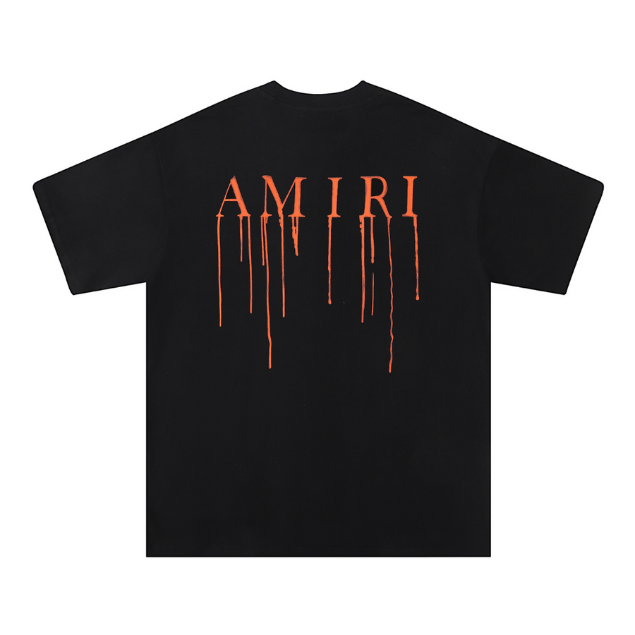 Amr Paint Drip AM Black T-shirt