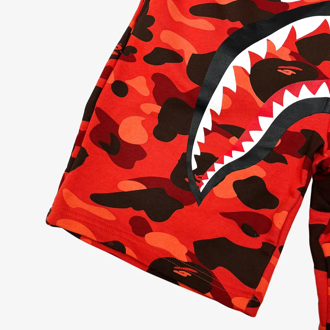 FeralCrest Camo Bite Shorts Red