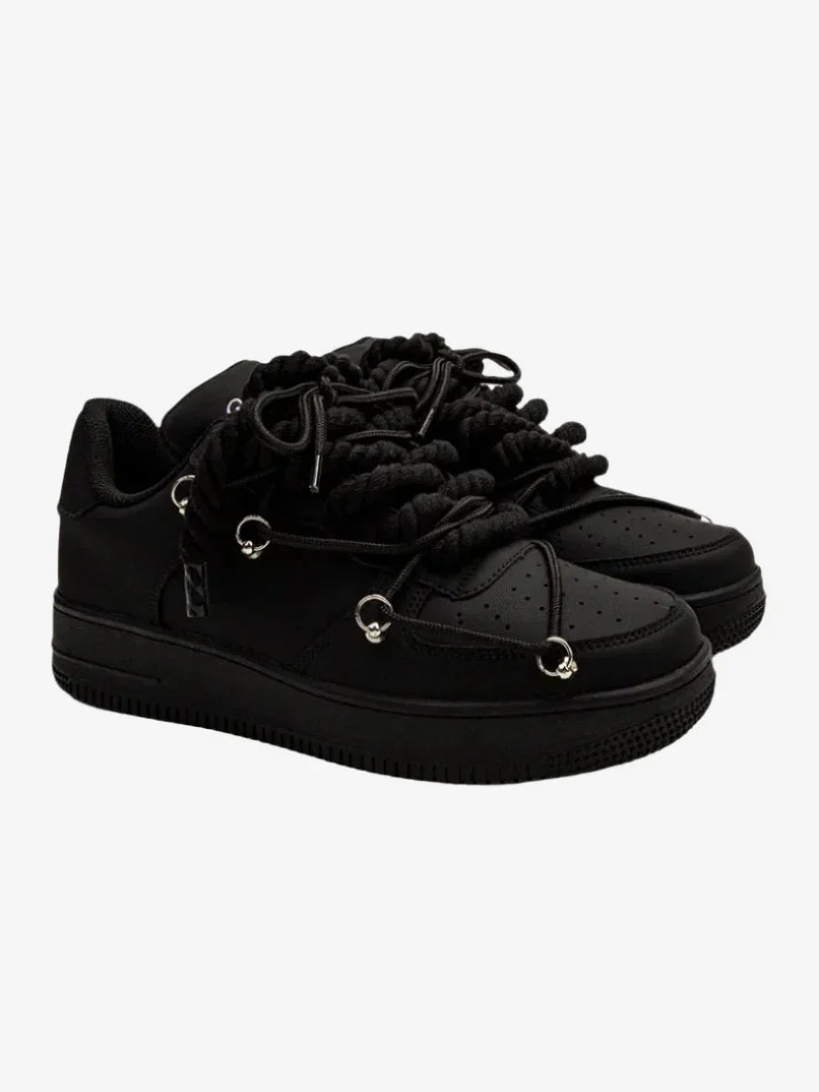 Black Dirty Sneakers - FetchStyles