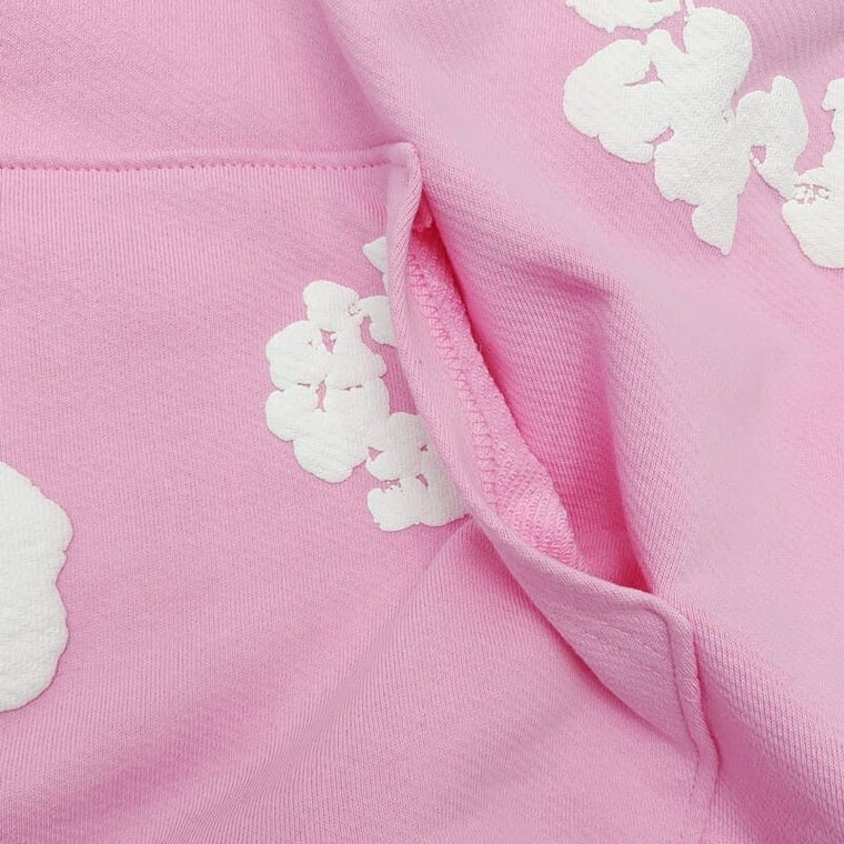 Denim Trs Hoodie Pink