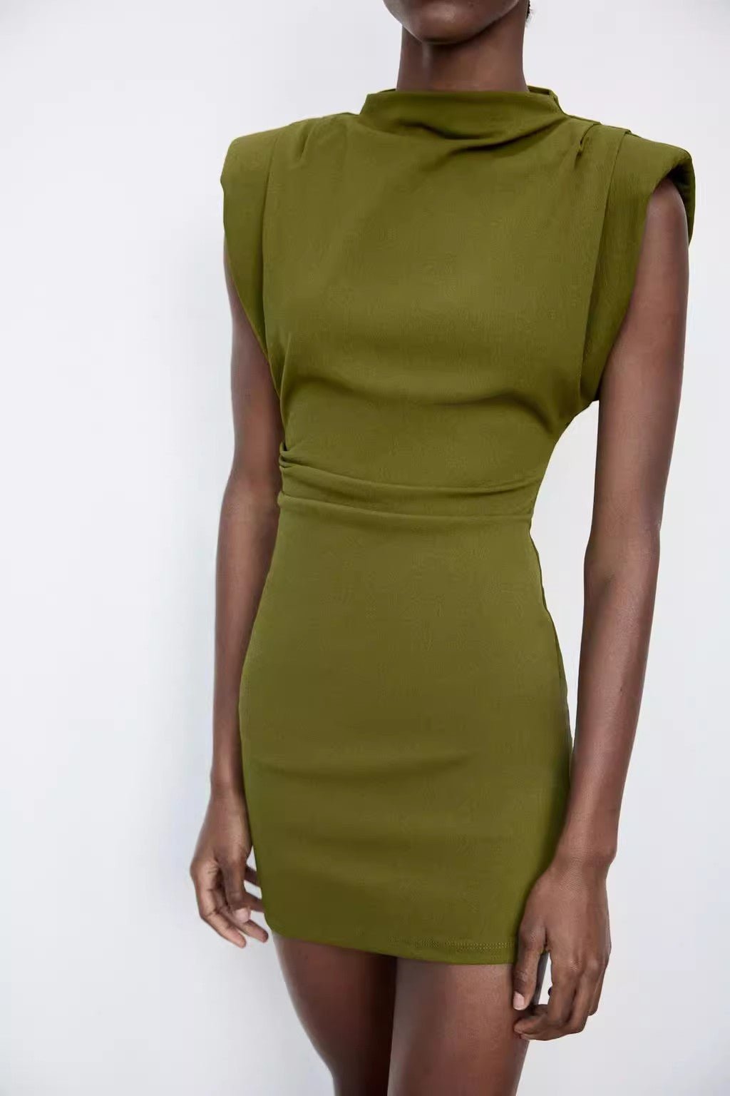Fetch Padded Shoulder Dress - FetchStyles