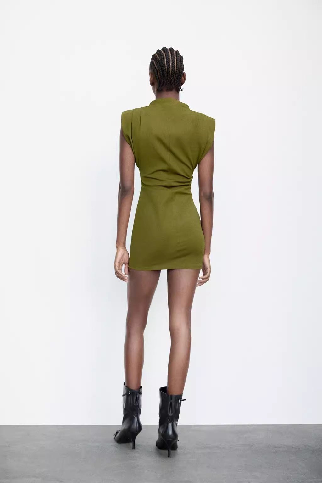 Fetch Padded Shoulder Dress - FetchStyles