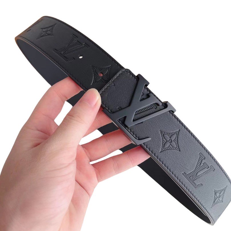 Louis Vuitton LV Monogram Belt Black - FetchStyles