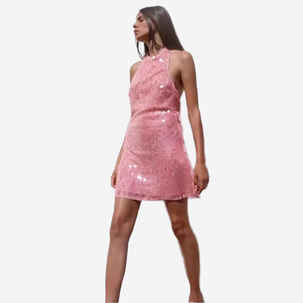 Pearl Fragment Mini Dress - FetchStyles