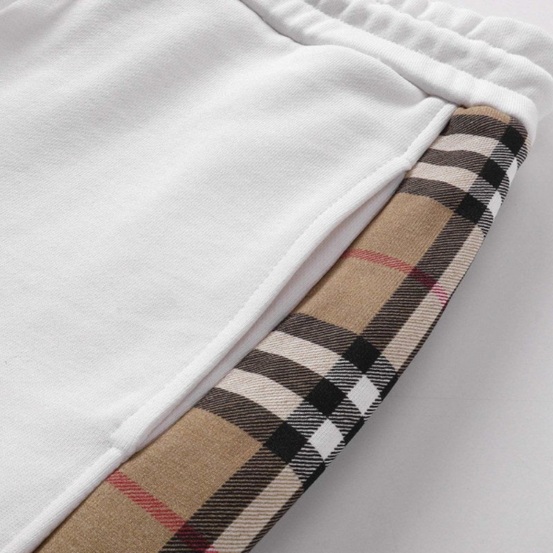 Short Burberry White BY066 - FetchStyles