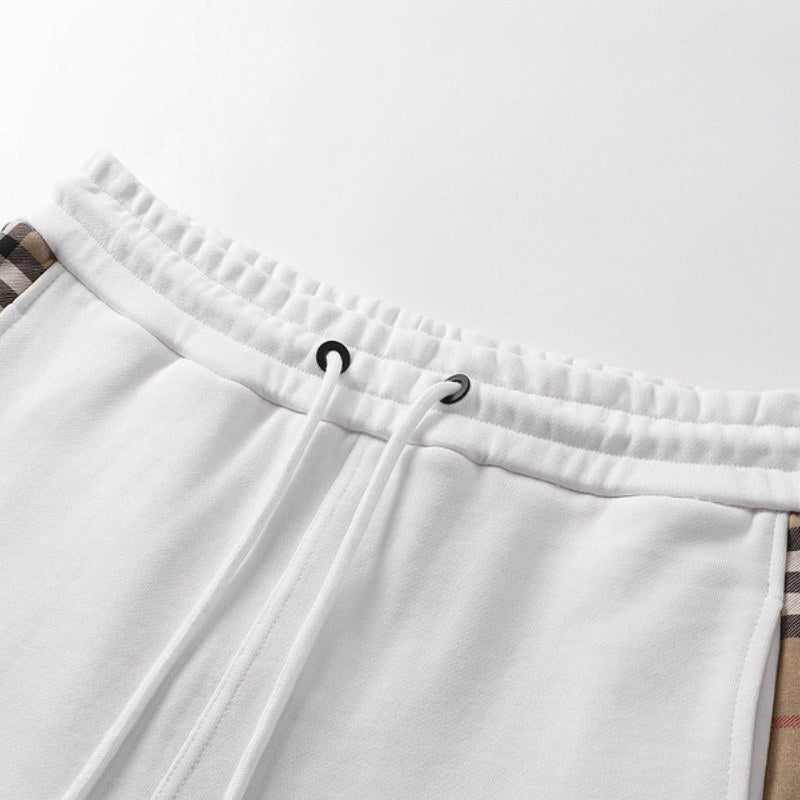 Short Burberry White BY066 - FetchStyles