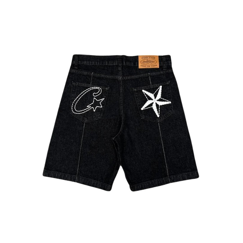 Shorts Corteiz C - Star Black - FetchStyles