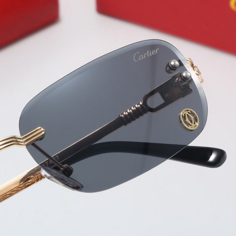 Sunglasses Cartier Gold Rimless - FetchStyles