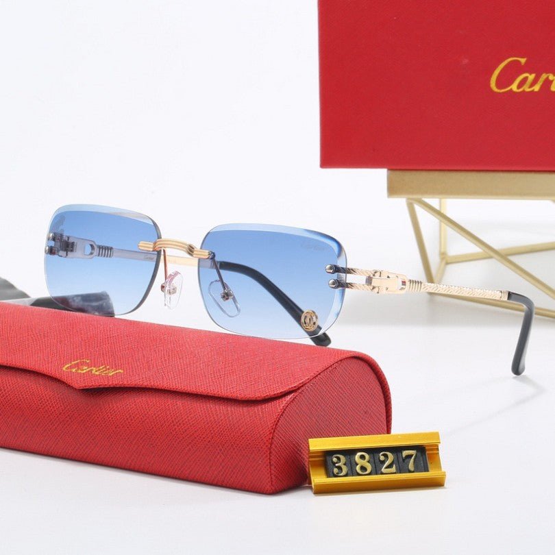 Sunglasses Cartier Gold Rimless - FetchStyles