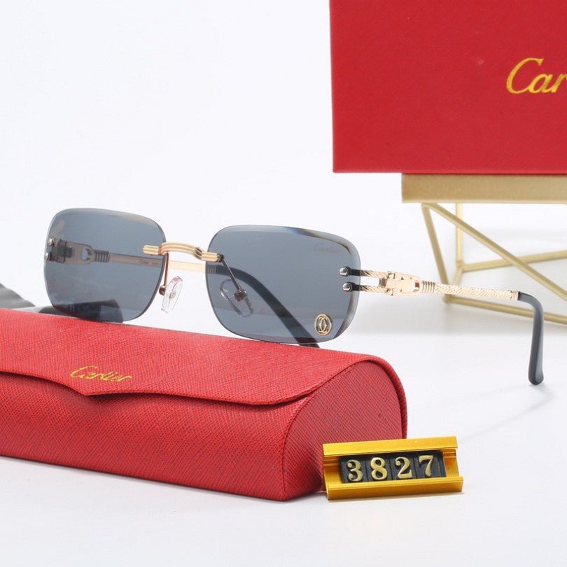 Sunglasses Cartier Gold Rimless - FetchStyles