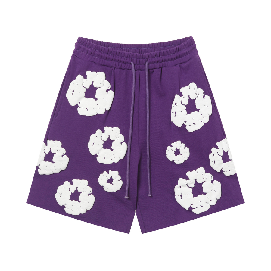 Denim Trs Purple Short set