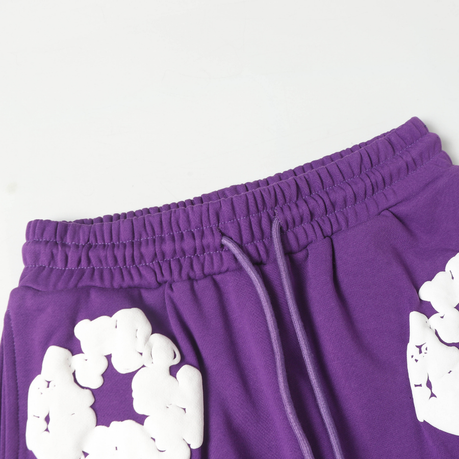 Denim Trs Purple Short set