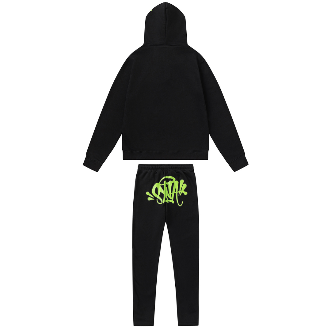 Syna Black Green Tracksuit