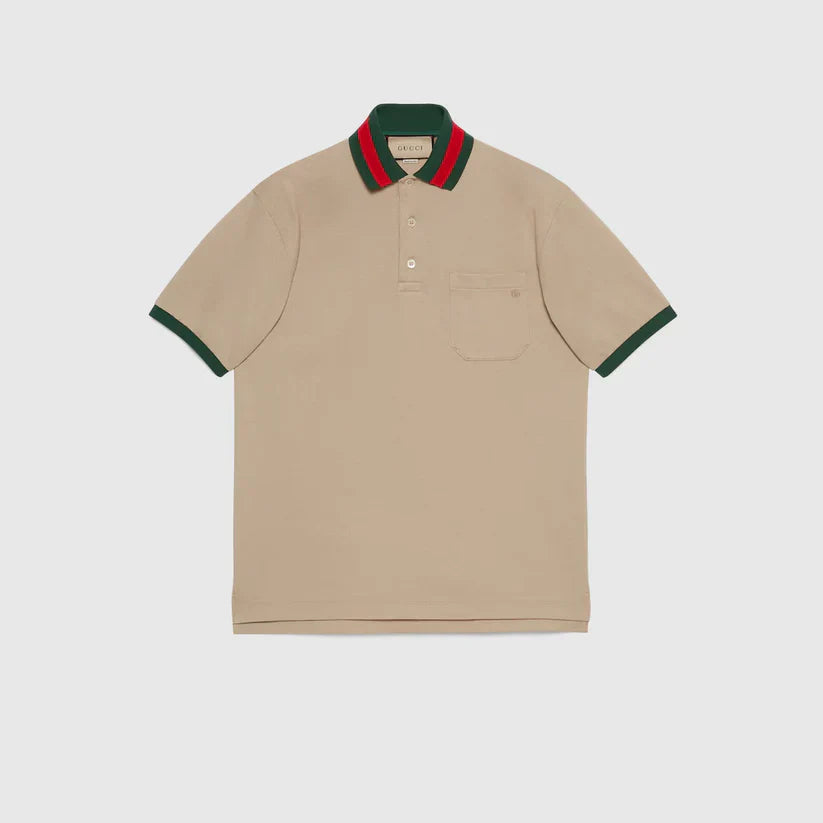 "GG" Polo Cotton
