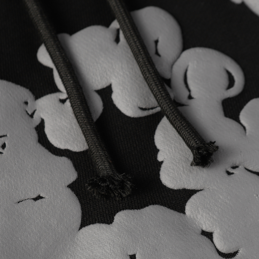 Denim Trs Black Grey Short set