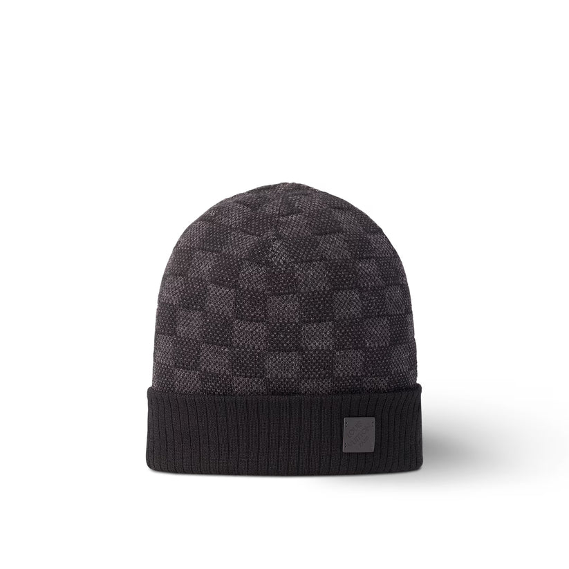 "LV" Beanie Grau