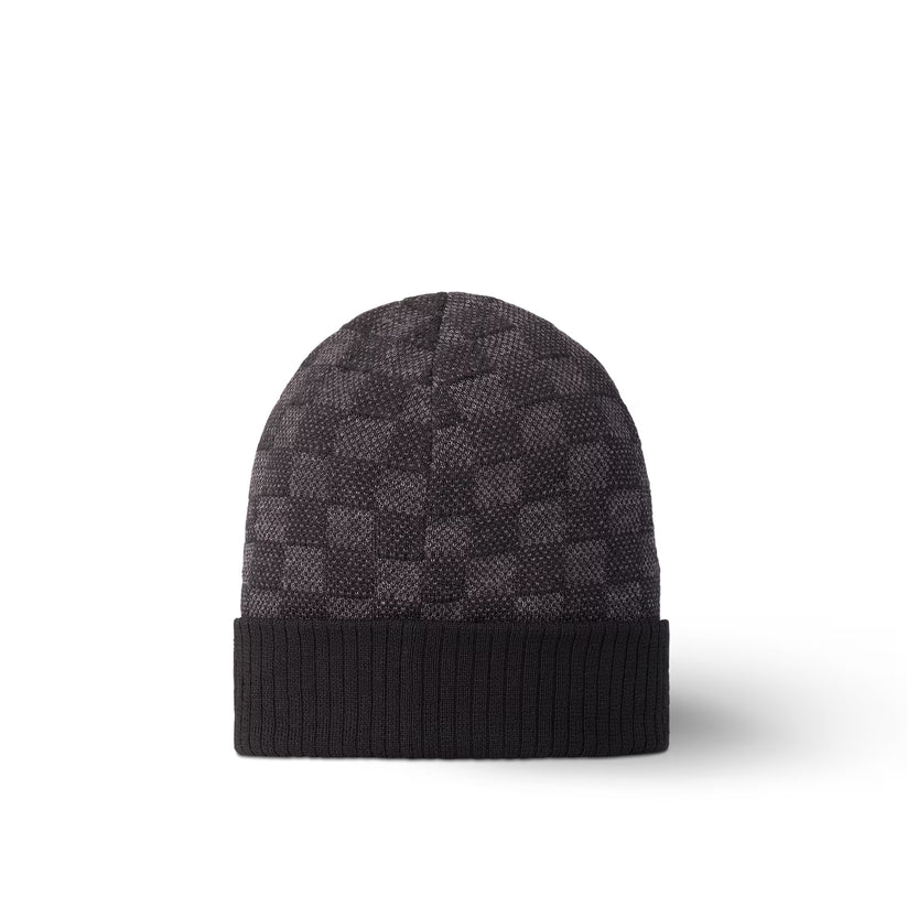 "LV" Beanie Grau