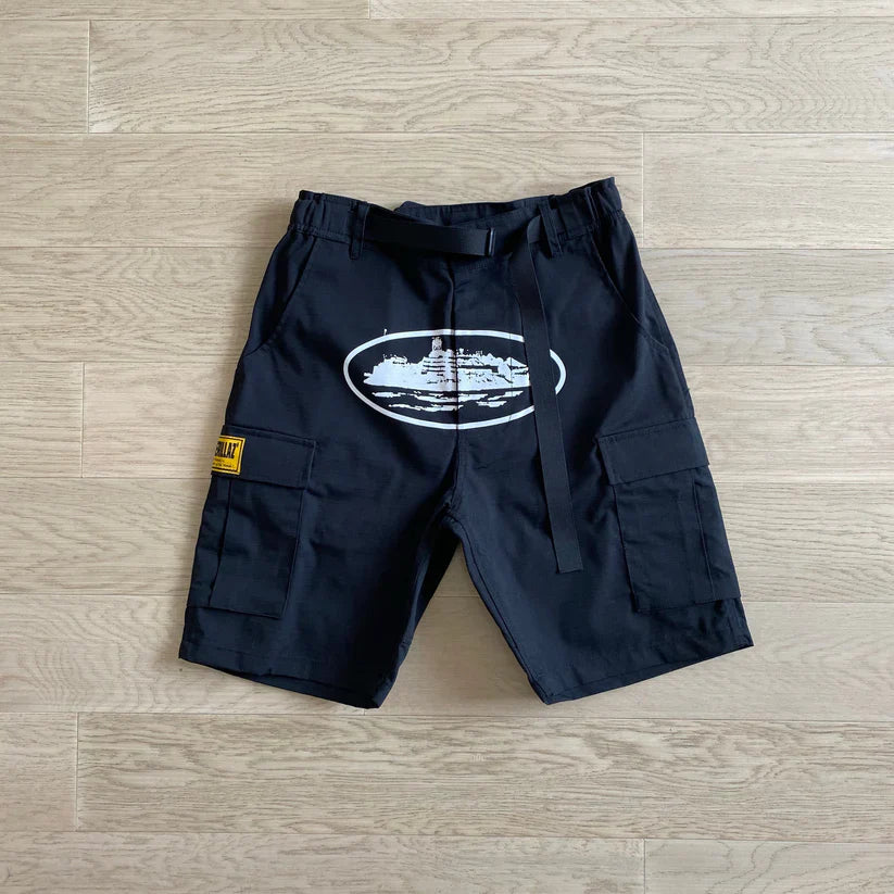 cargo shorts black