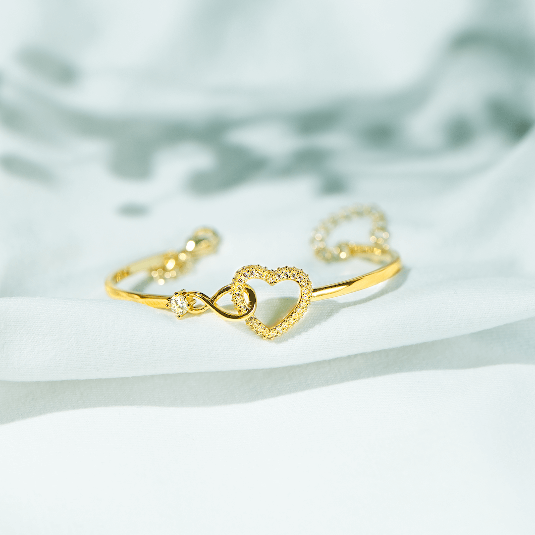 ALWAYS IN MY HEART - INFINITY HEART BRACELET