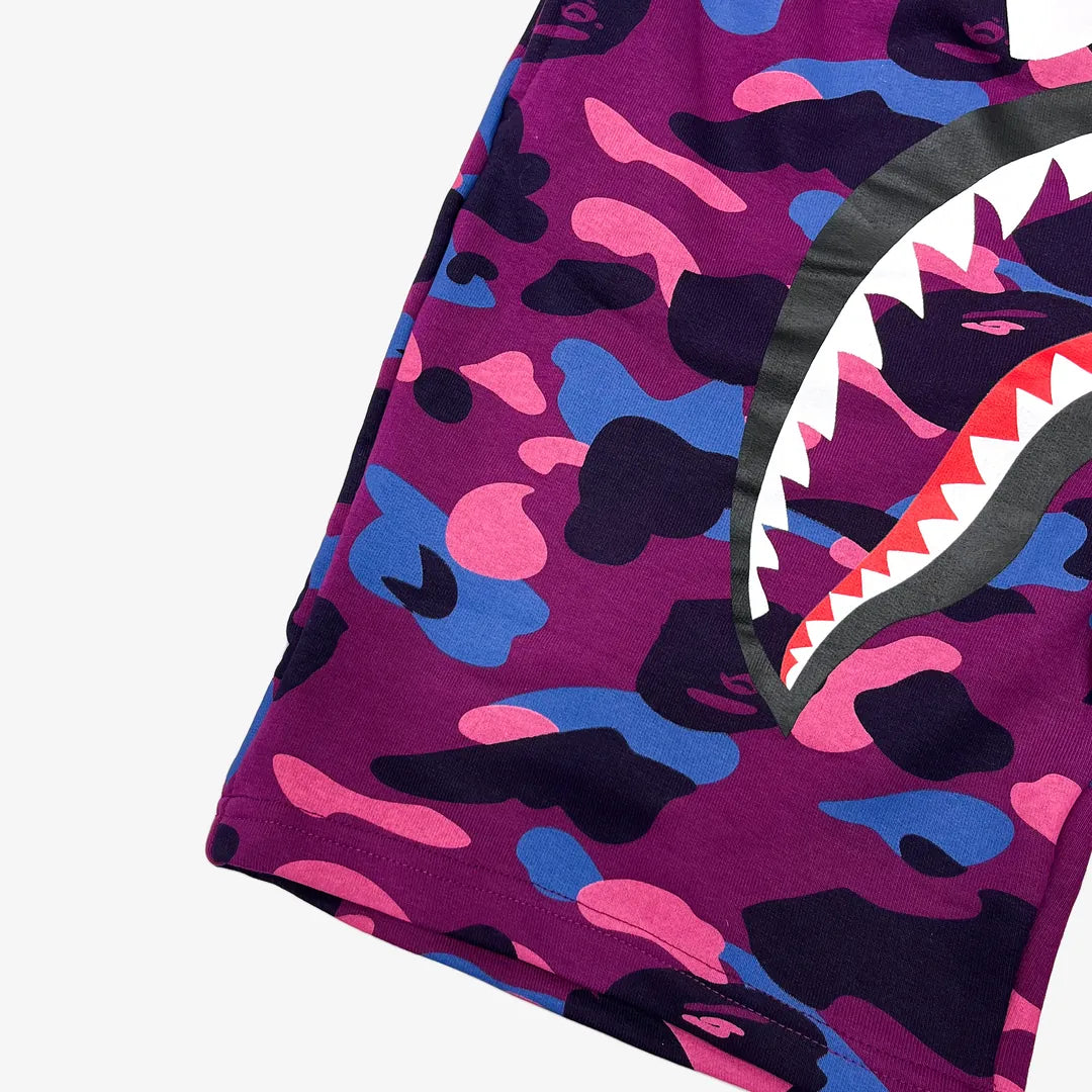 FeralCrest Camo Bite Shorts Amethyst