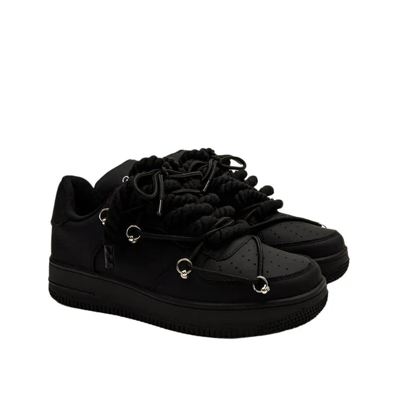 Black Dirty Sneakers - FetchStyles