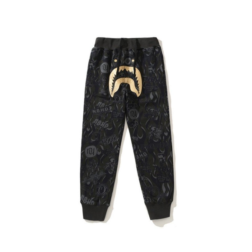 Camo Streetwear Joggers – Black Edition - FetchStyles