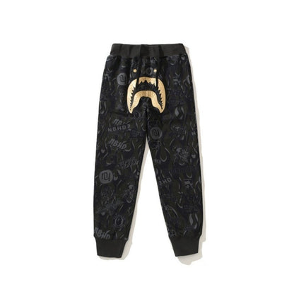 Camo Streetwear Joggers – Black Edition - FetchStyles