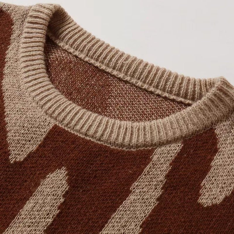 Jacquard Retro Sweater - FetchStyles