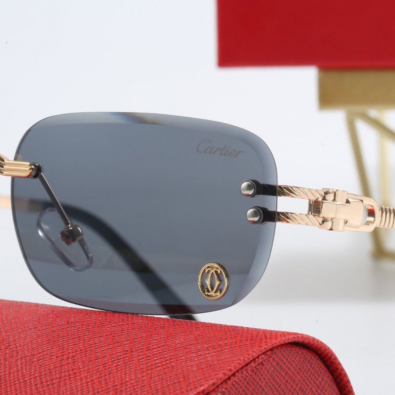 Sunglasses Cartier Gold Rimless - FetchStyles