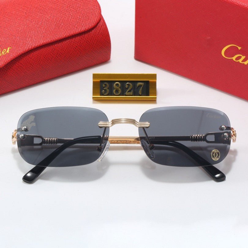 Sunglasses Cartier Gold Rimless - FetchStyles