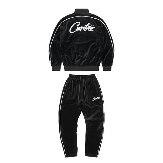 Tracksuit Corteiz Velour Black - FetchStyles